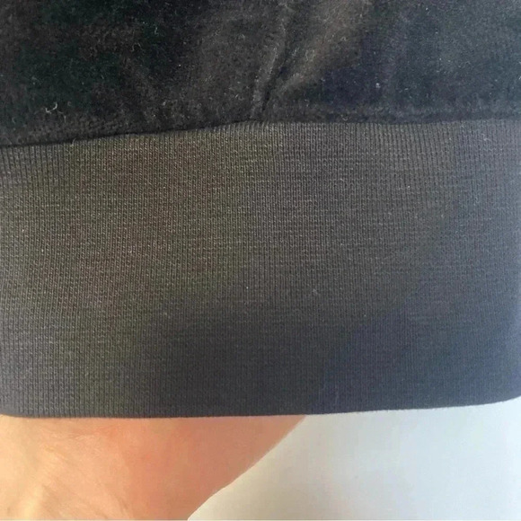 Juicy Couture black  velvet hoodie full zip jacket - Picture 4 of 7